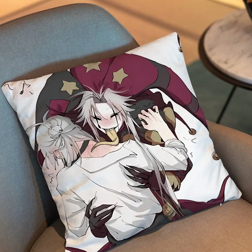 Harlequin Freak Jester Pierrots Circus day gift Pillow Case Living Room Sofa Cushion Cover Suitable For Home Bedroom Room custom