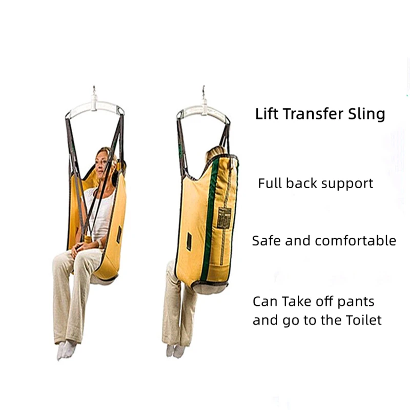 Household Lift Sling Transfer Belt Bed Wheelchair Spreader Lifter Strip Blanket for Elderly Disabled Paralyzed Patient Shift Aid