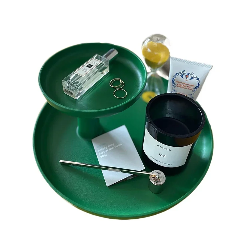 

Swiss classic tray desktop rack double-layer household fruit tray plastic storage box design sense