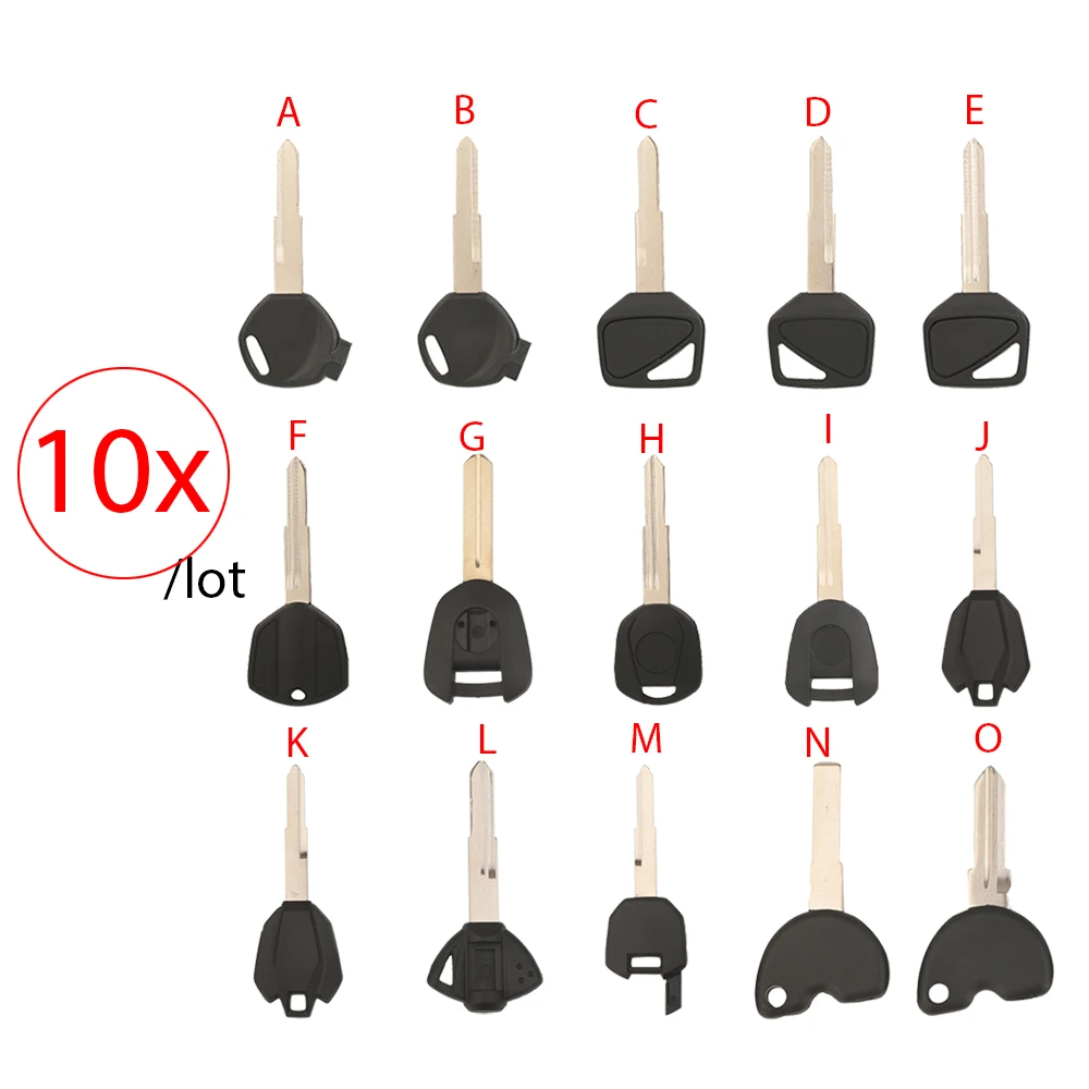 

jingyuqin 10pcs Various Moto key For Suzuki Honda Piaggio Beverly Fy Tourer MP3 Xevo GSX250/DL250 DR/TR/CXR300 Bandit B-King