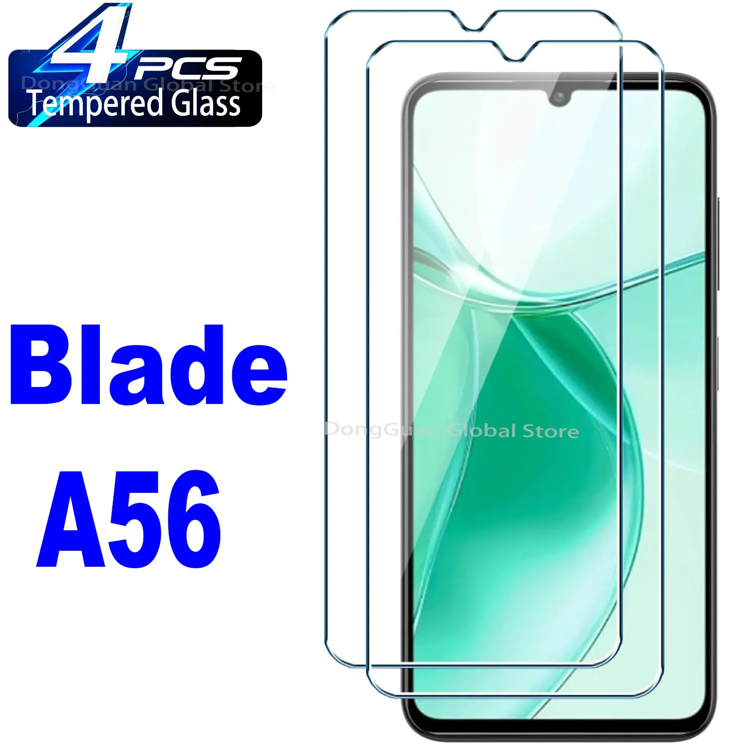 

For ZTE Blade A56 Tempered Glass Screen Protector Glass Film