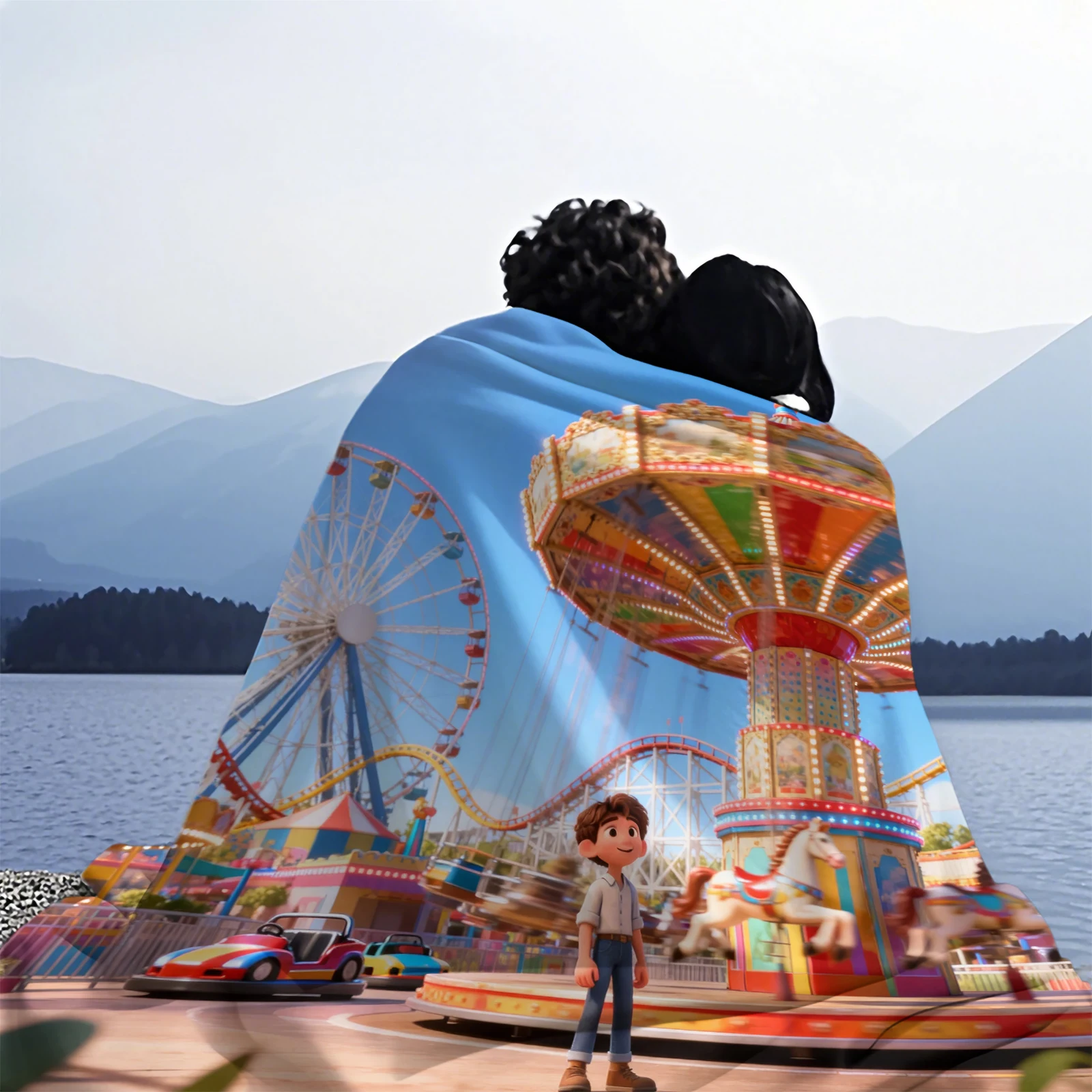 LUCA الكرتون المطبوعة الفانيلا رمي بطانية كل موسم بطانية لينة ومريحة المنزل السفر الكبار والأطفال بطانية دافئة #6