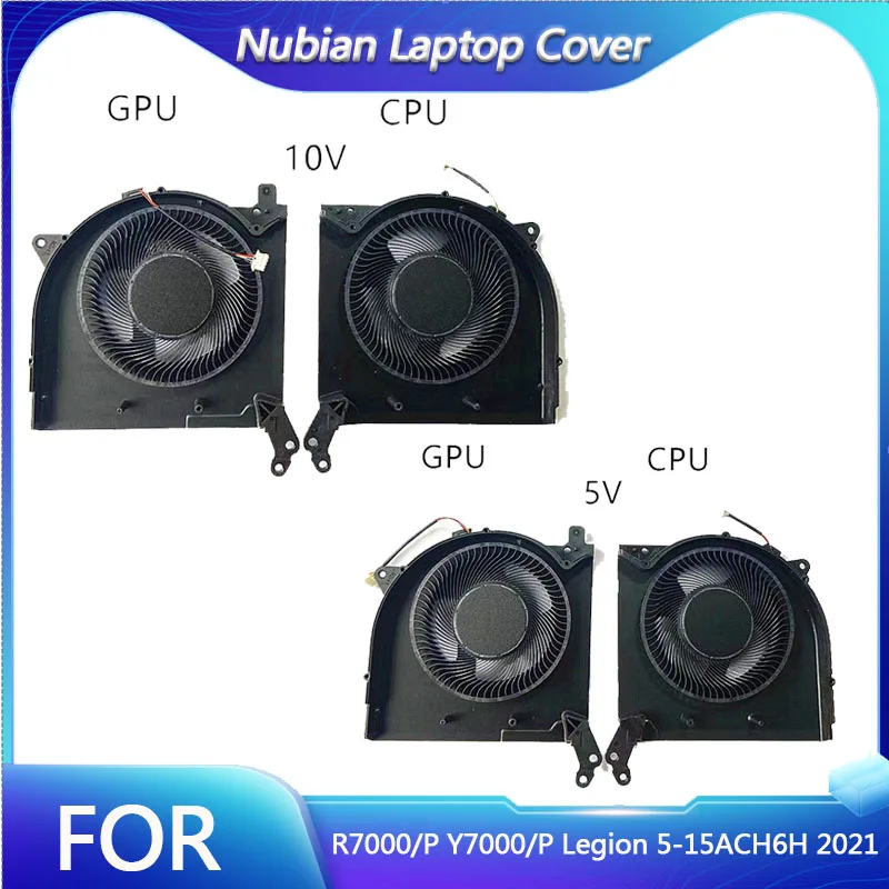 Laptop CPU GPU Cooling Fan Cooling Fan Cooler for Lenovo Saver R7000/P Y7000/P Legion 5-15ACH6H Fan Model 2021