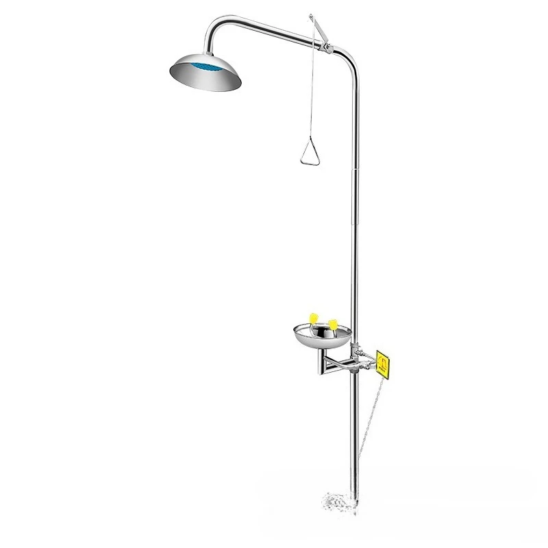 

304 stainless steel composite emergency spray eye wash factory inspection, eye wash