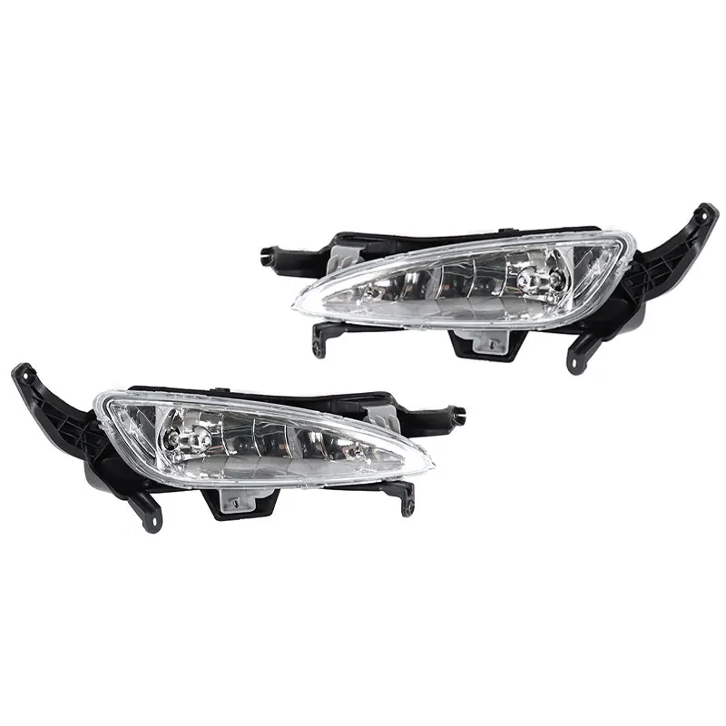 Car Accessories Front Bumper Black Bezel Cover Fog Lamp For KIA Optima K5 2010-2013 Auto LED DRL Daytime Running Light Assembly