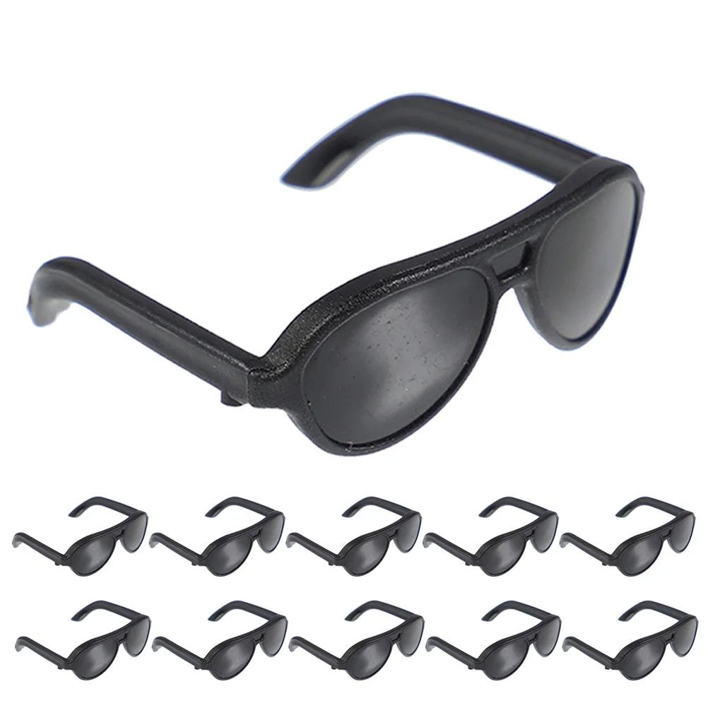 

12 Pcs Decorate Accessories Children's Sunglasses Mini Dolls Dollhouse 300X260X100CM Pp Dress up Cosplay