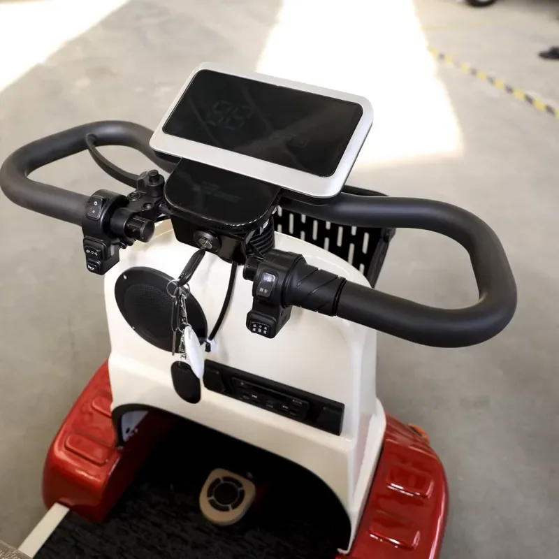 Urit Adult Leisure Electric Tricycle 3 Wheel Folding Open Body Scooter Elderly Women Basket OEM Custom 400kg Payload