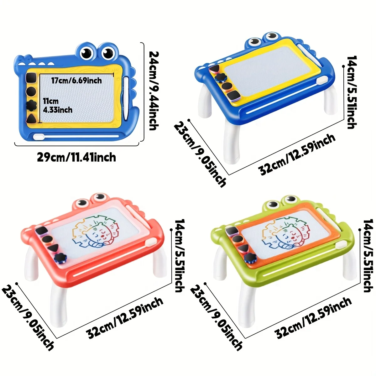 Magnetyczna tablica do rysowania, zabawka edukacyjna, kolorowa tablica do rysowania, prezent na urodziny, Halloween, Boże Narodzenie, Święto Dziękczynienia