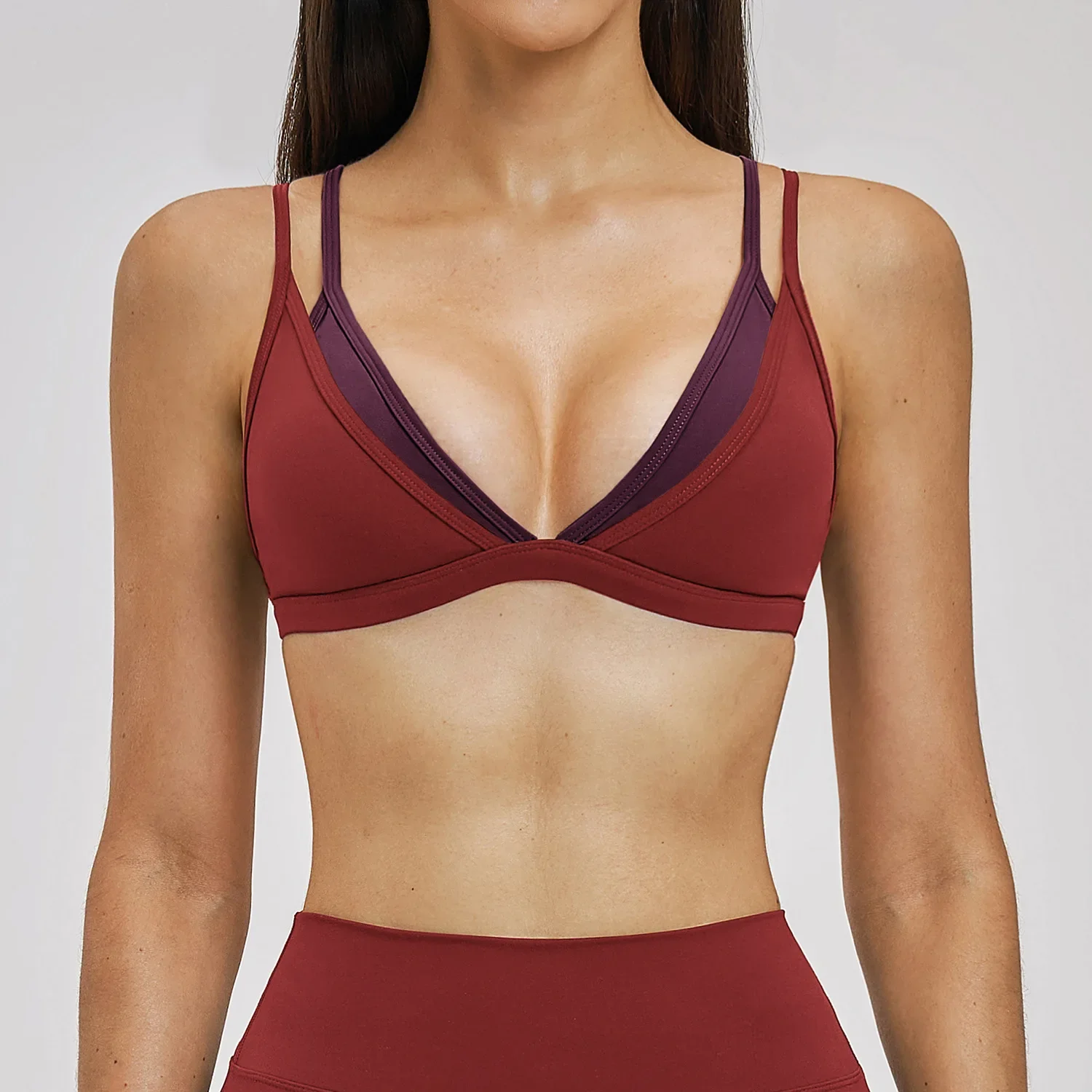 Sexy sports bra - Women's fitness tank top - Running see-through yoga bra - Breathable sports underwear - Women's fitness bra -