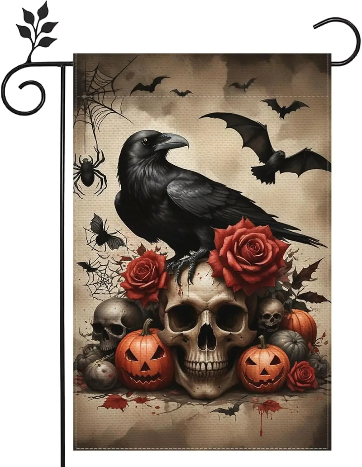 Happy Halloween Not All Witches Live in Salem Funny Garden Flag 12x18 inch Home Outdoor Yard Flag Welcome Halloween Flag Dec jaa