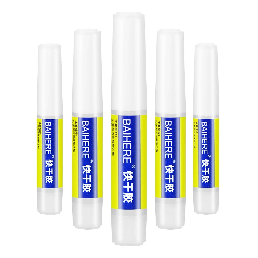 502 Super Glue Instant Quick-drying Cyanoacrylate Adhesive Leather Rubber Wood Metal Strong Bond Liquid Glue Tool 2g