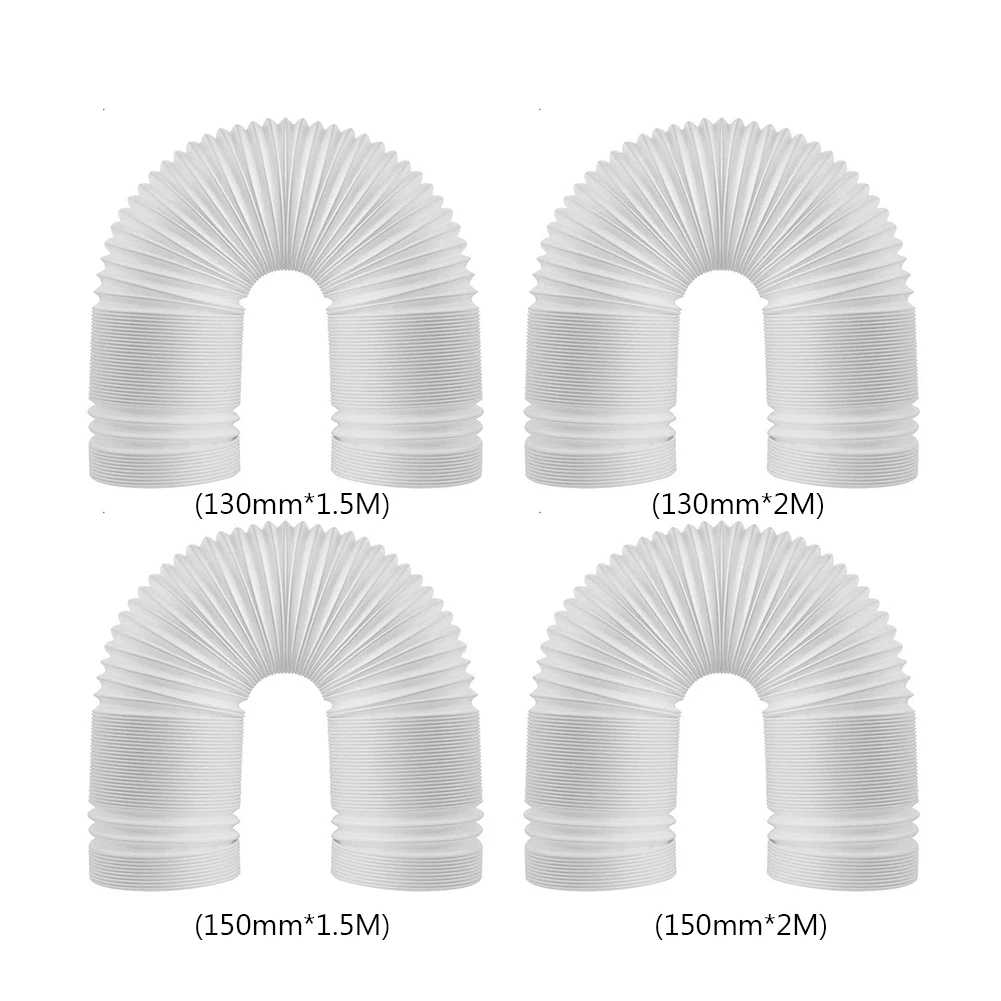 130 150mm rura przedłużająca kanał teleskopowy elastyczny mobilny klimatyzator wąż wydechowy akcesoria wąż odpowietrzający 1.5/2M