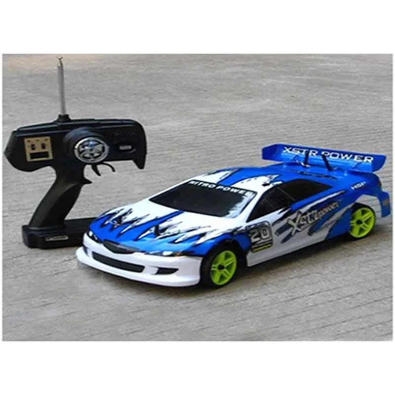 New Oil Powered Fuel Powered Car Model Toy 1:10 Remote Control Four-wheel Drive Sports Car Model Competitive Toy Gift