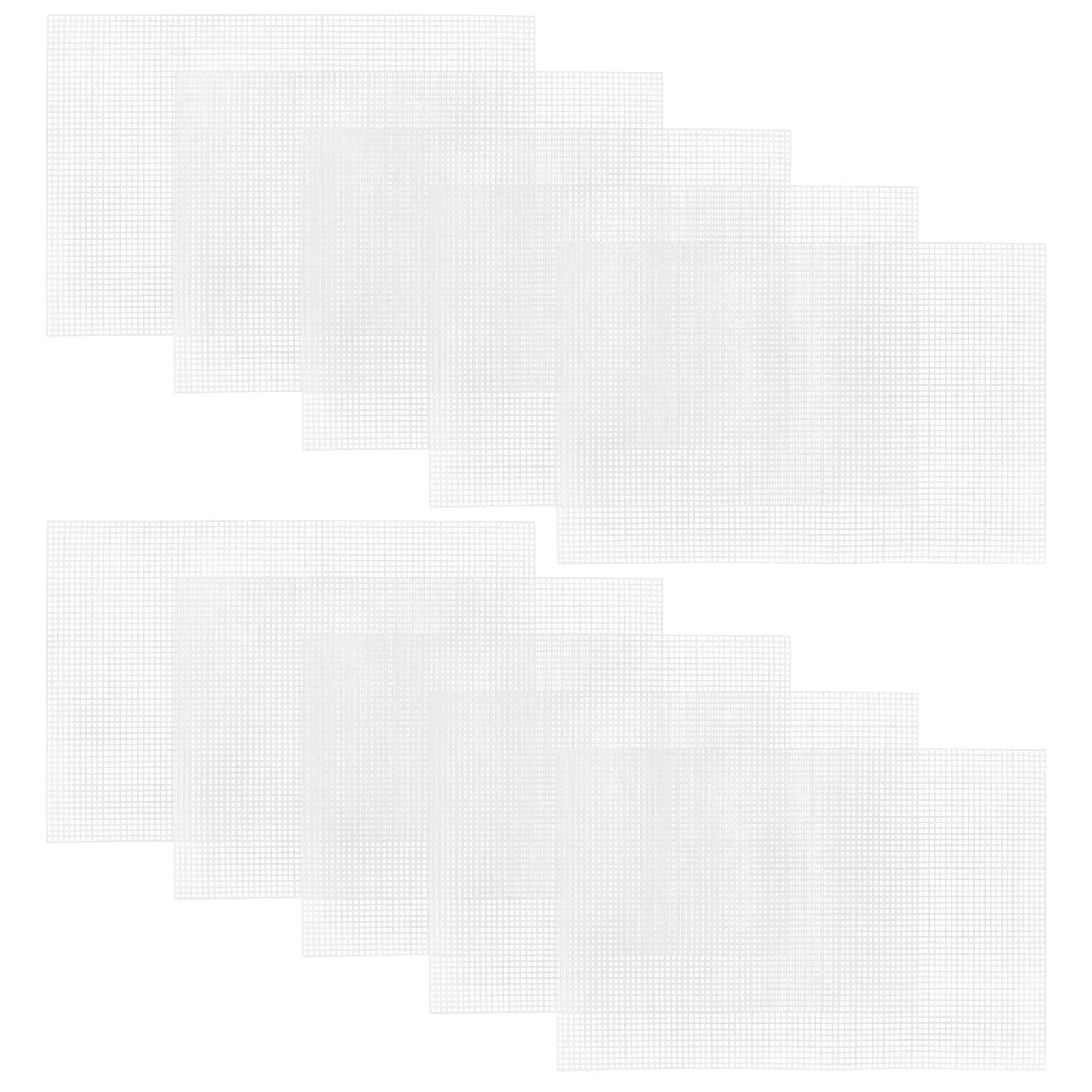 

10pcs Mesh Grid Sheets 3D Plastic Fabric For Diy Cross Stitch Quilting Crafting Sewing Portable Creative Needlework Projects