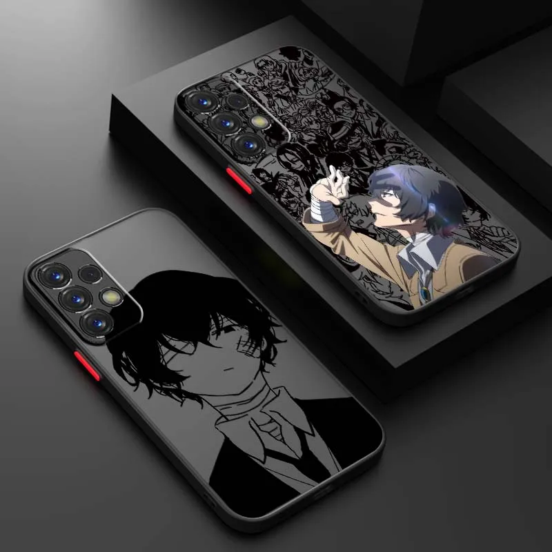 

Bungo Stray Dogs Anime Art Phone Case For Samsung S25 S24 S23 S22 S21 S20 S10 S9 Ultra Plus Edge FE 5G Frosted Translucent