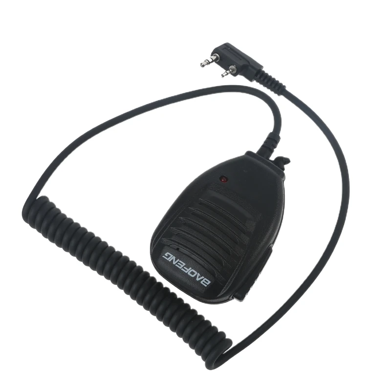 2 pinos ombro microfone alto-falante rádio dois sentidos microfone para BF-888S BF-888 BF-777 BF-658 BF-668 BF-530 walkie talkie x6ha