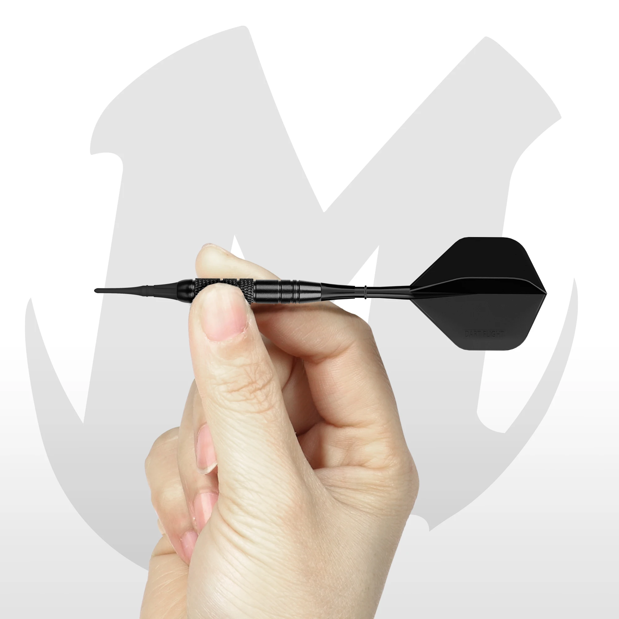 MageRabbit ダーツ フライト & シャフト 6 個 2-in-1 プロアクセサリー スチール/ソフトチップダーツ用 精密成形 ブラック/ブルー/グリーン
