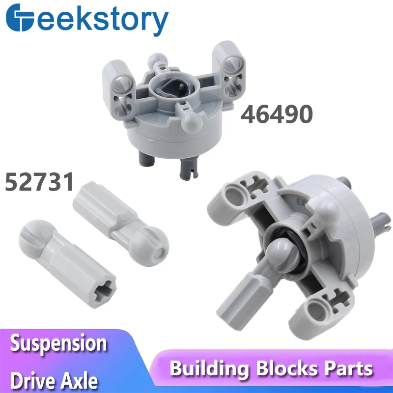 Cubo da roda cv cardan bola 46490 suspensão eixo de acionamento 52731 moc tijolos técnicos peças conjunta modelo direção diy acessórios brinquedos