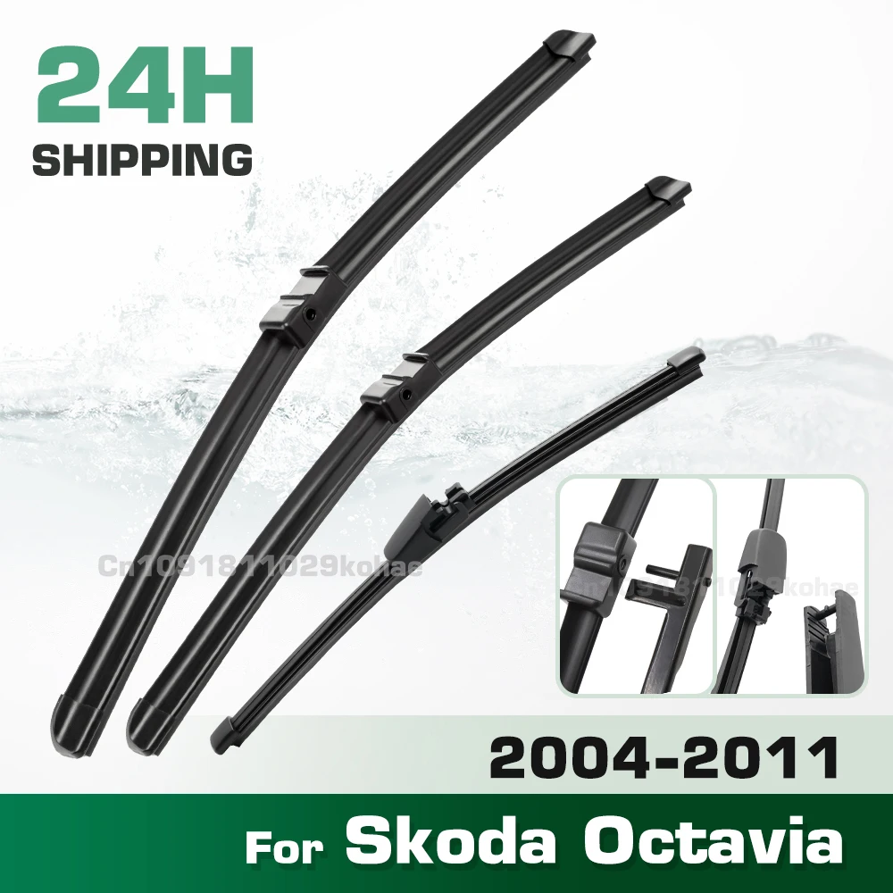 

GREATROAD Wiper LHD&RHD Front & Rear Wiper Blades Set For Skoda Octavia 2004 - 2011 Combi & Hatchback Windshield Windscreen