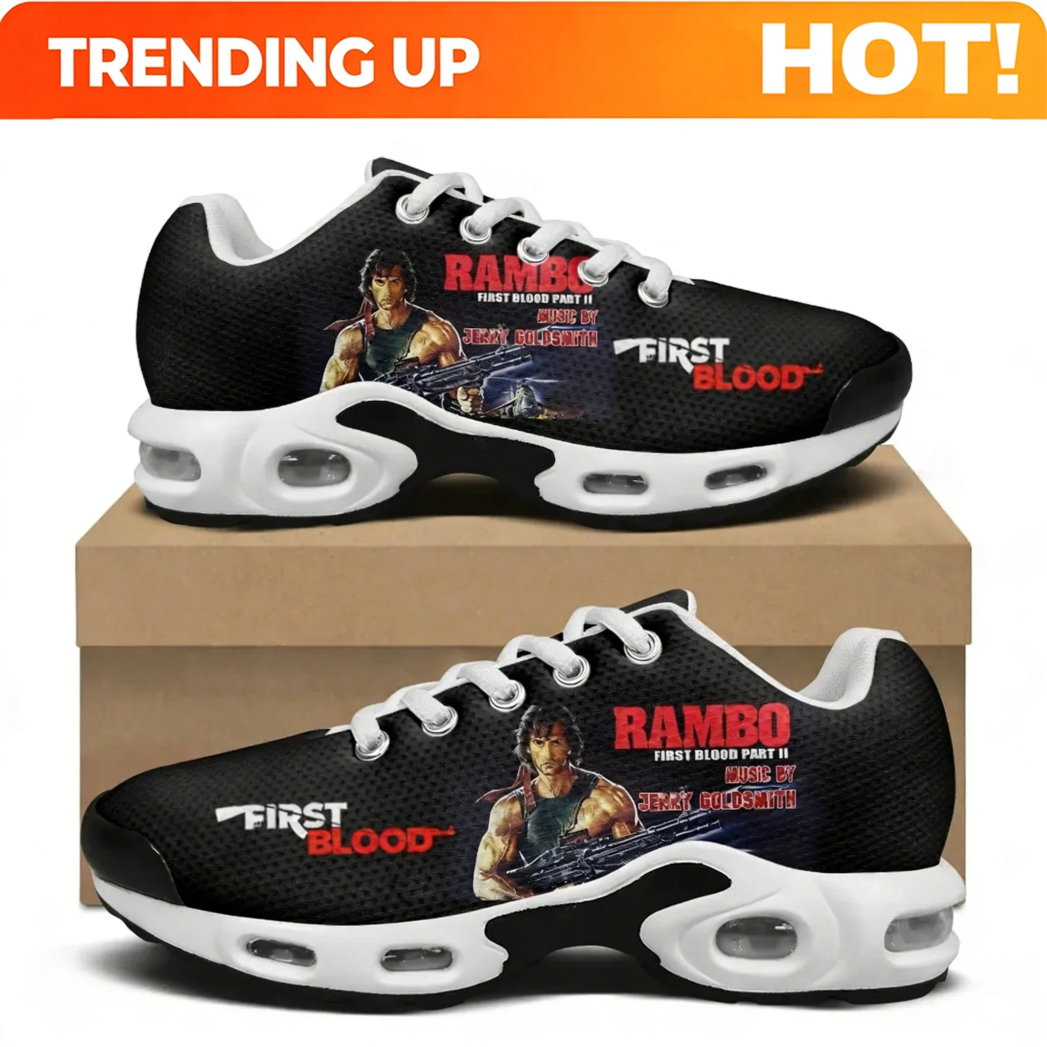 John Rambo F-First B-Blood Air Cushion Sneakers Mens Womens Sports shoes Hiking Mountain Climbing Casual Shoes Custom Shoes