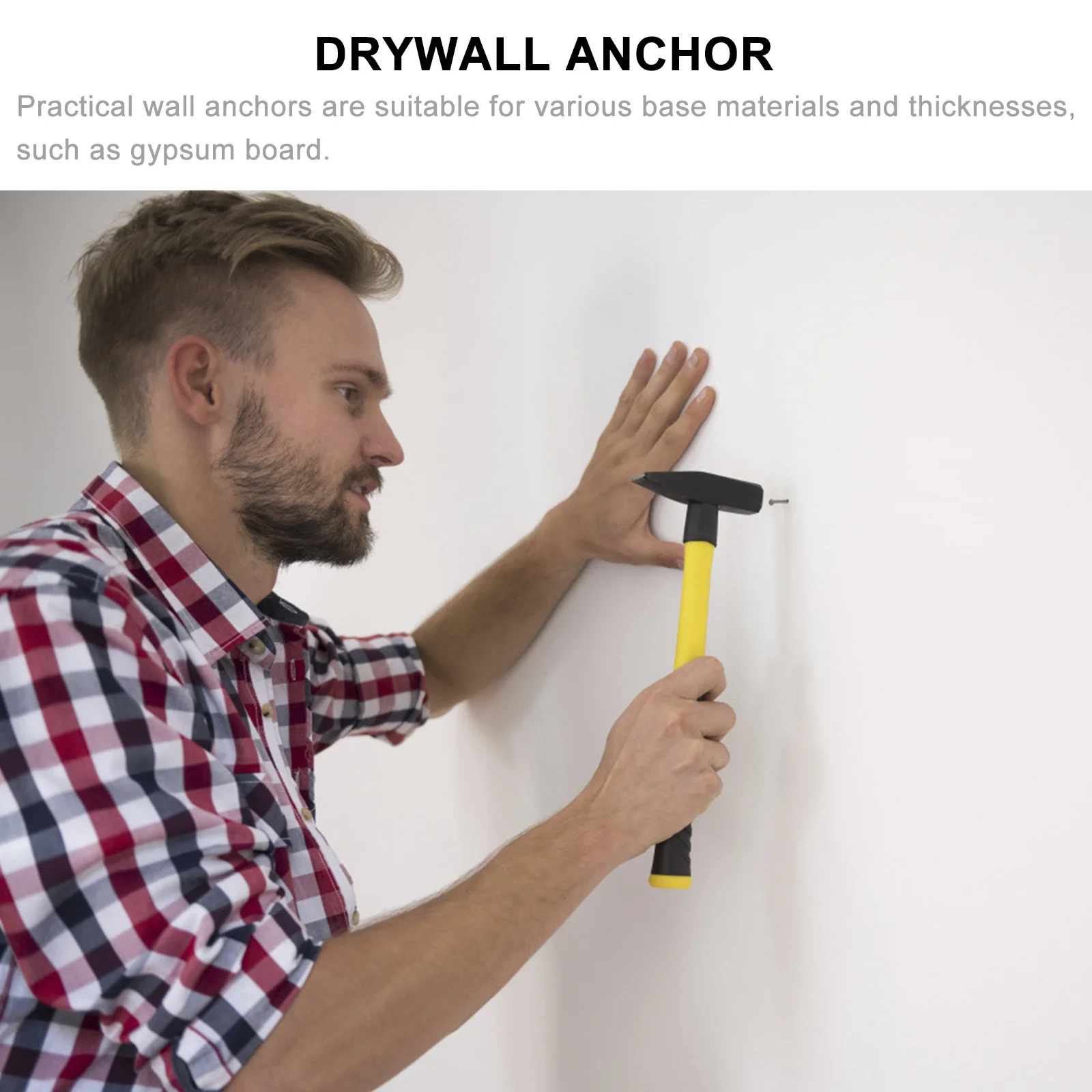 

1 set Expansion Screws Self-Drilling Anchor For Drywall Wall Plasterboard Durable Percussion Type Fasteners Metal Anchors