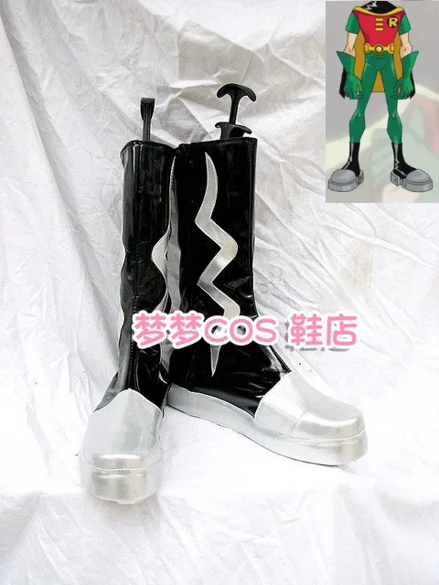 Teen Anime Robin Cosplay Shoes Boots Halloween Costume Accessories Props Made