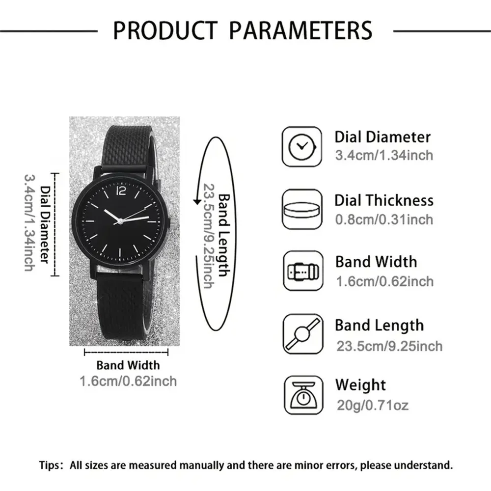 2-piece couple watch set for women elegant watch men casual watch combination set suitable for all places to wear for dad, mom,