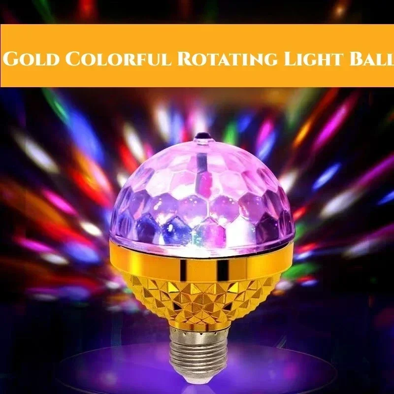 Dreifarbige rotierende magische Kugel Glühbirne Mini Projektions lampe Party DJ Disco Ball Home Party Ktv Disco Ball Licht Tanz