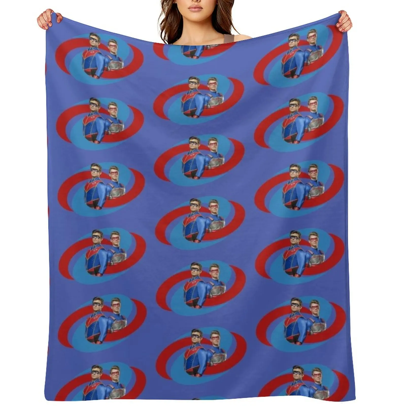 

Captain Man and Kid Danger - Logo Throw Blanket christmas gifts sofa bed Warm Bed covers Blankets