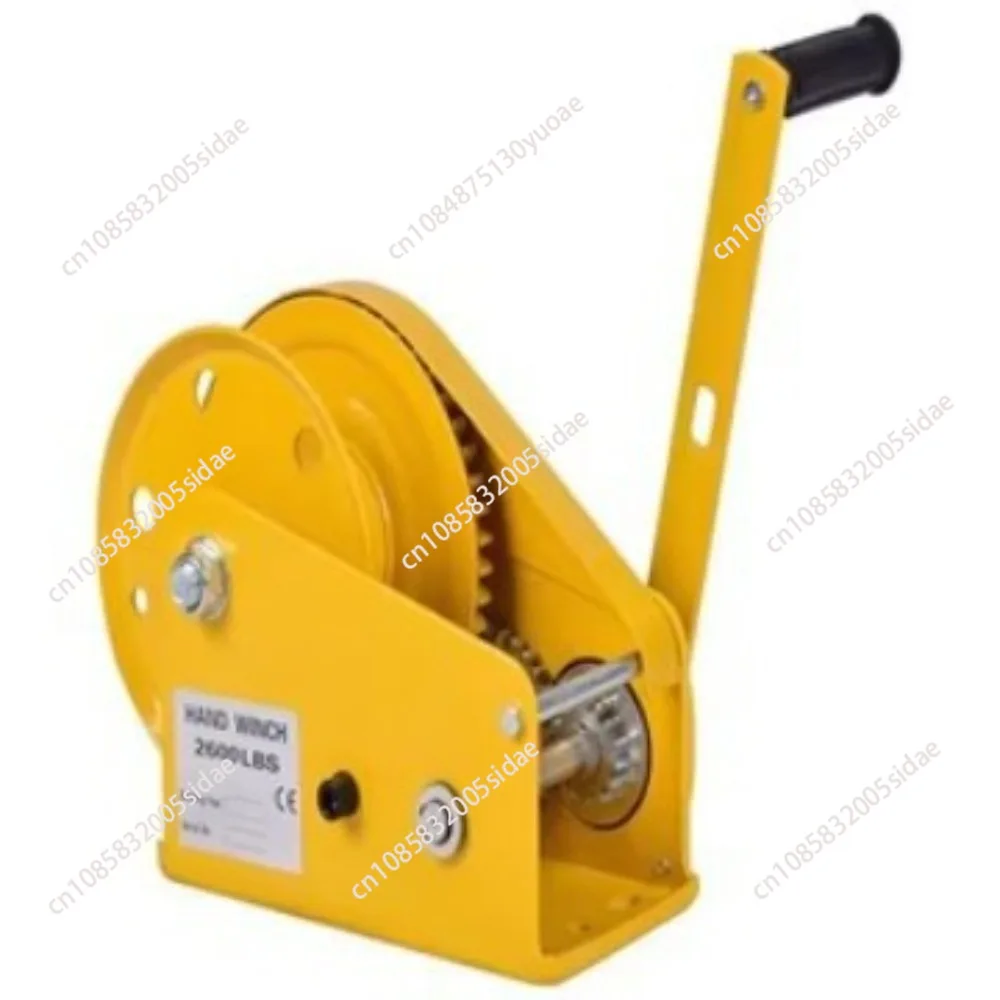 1200/1800/2600LB Two-way Self-locking Small Hand Windlass with Automatic Brake Manual Winch Tractor Winch Portable Whinches