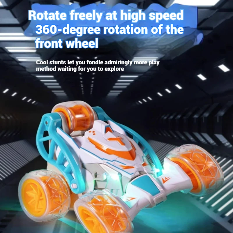 

New Mini RC Cartoon cars Twisted car Stunt dumper spray light music multi-function remote control vehicle Children's toy gifts