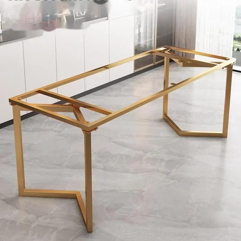 Nordic Style Light Luxury Table Leg Bracket Iron Tea Table Foot Base Rock Board  Metal Furniture Support Frame Accessories