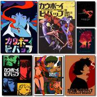 Movie C-Cowboy Bebop Poster HD art sticky wall waterproof home living room bedroom bar aesthetic decoration