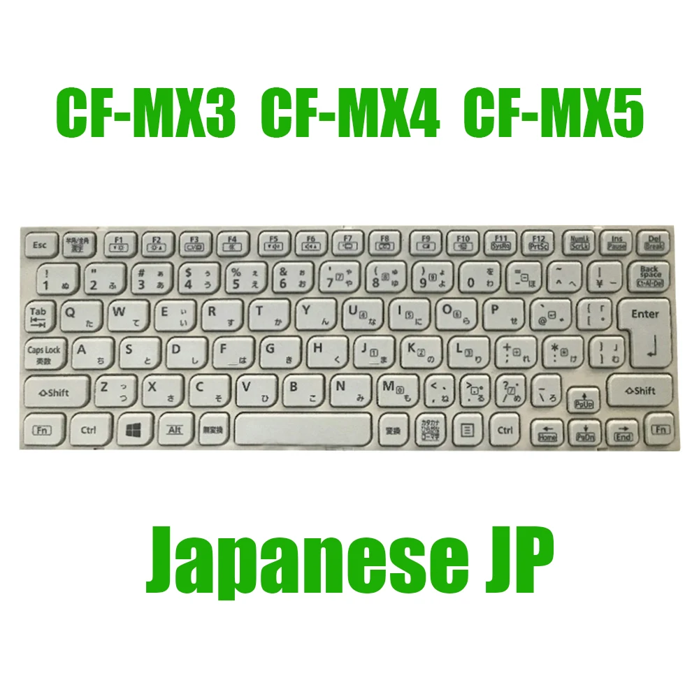 

Laptop Keyboard For Panasonic For Let's Note CF-MX3 CF-MX4 CF-MX5 HMB8357CPA11 01A SN1610292672 Japanese JP JA White