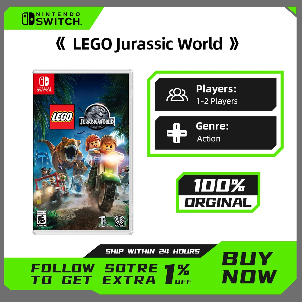 Lego Jurassic World Jeux Tout ce que vous devez savoir avant d'acheter la cartouche physique pour Nintendo Switch