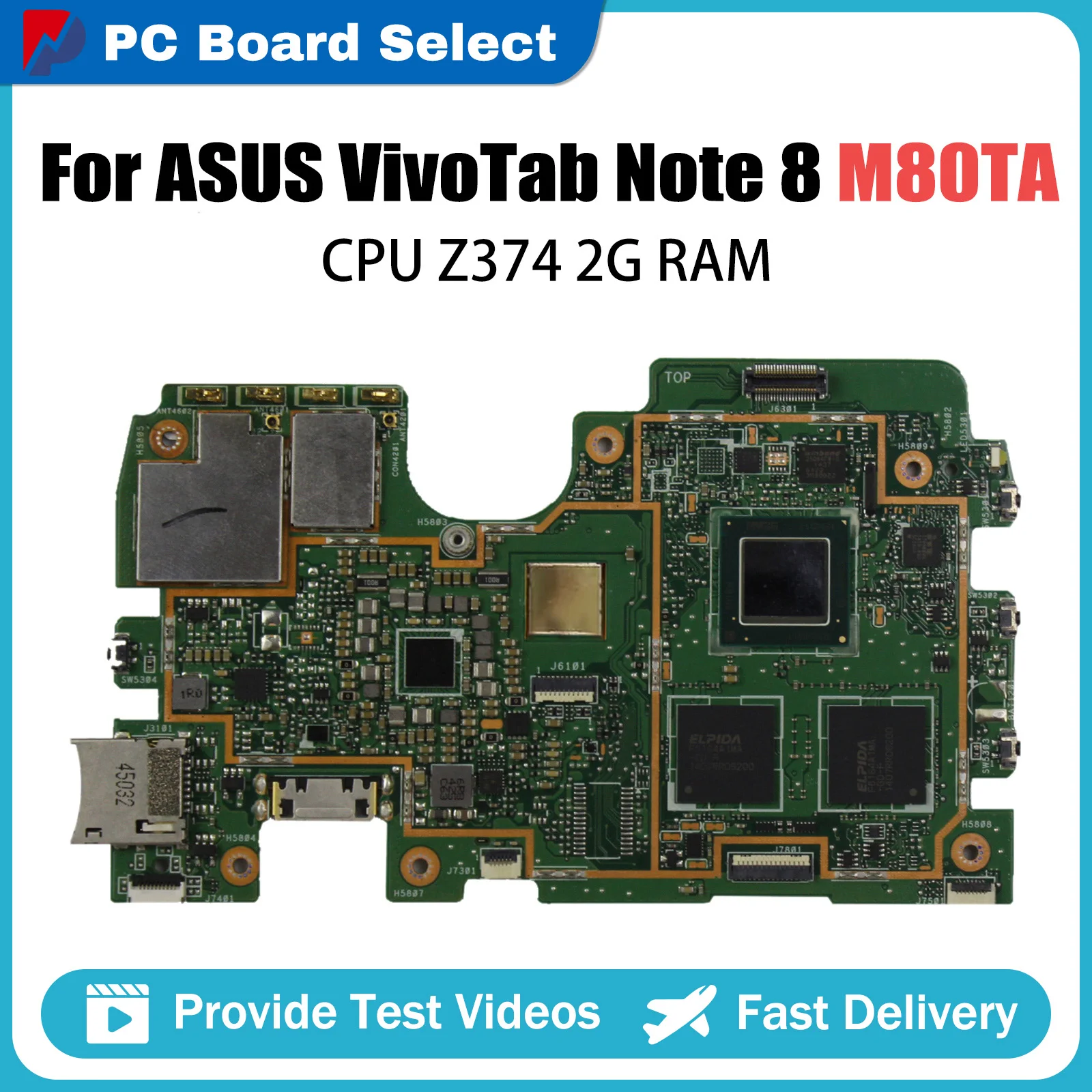 Mainboard For Asus VivoTab Note 8 M80TA motherboard main board test well 32GB SSD 64GB SSD