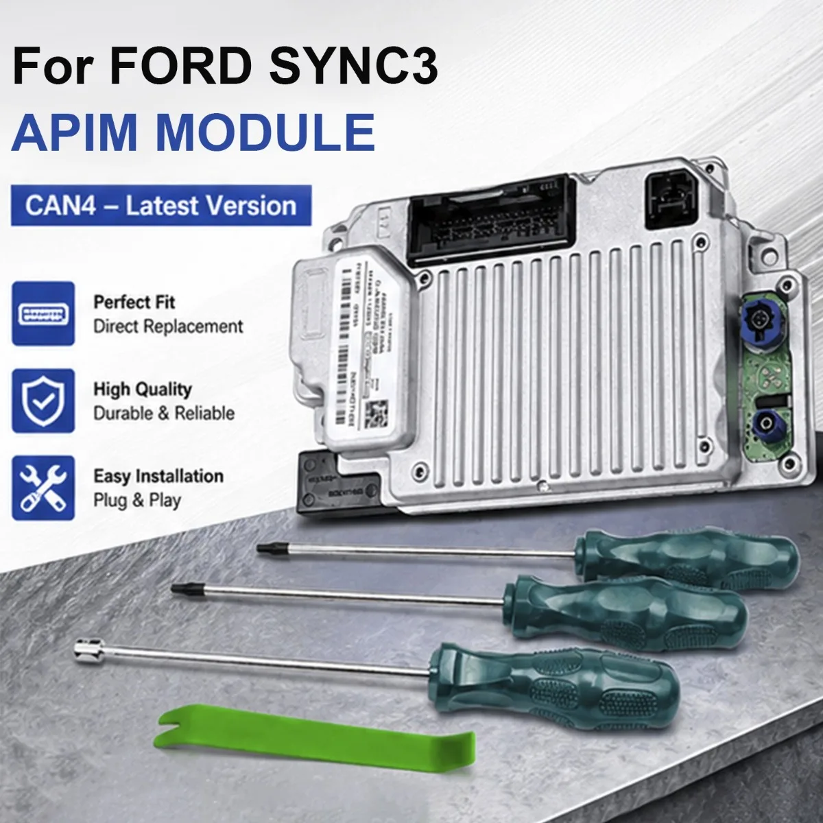 For Ford Lincoln Vin Programmed NAV Sync 3 APIM 3.4 Navigation Module Replacement Accessories HP5T14G371CAG