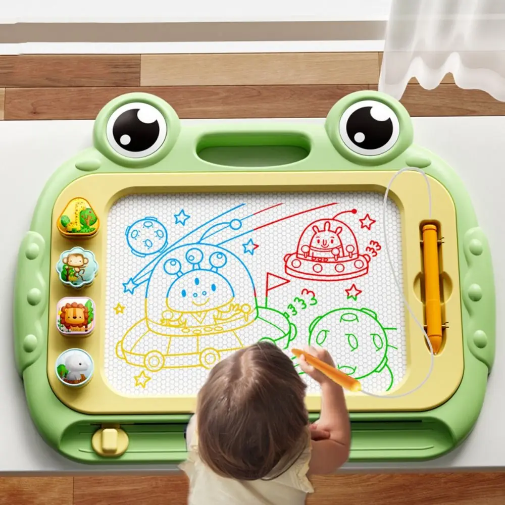

Educational Frog Magnetic Drawing Board Painting Table Leg Doodle Board Toy Erasable Pad Erasable Magnetic Graffiti Board Gifts