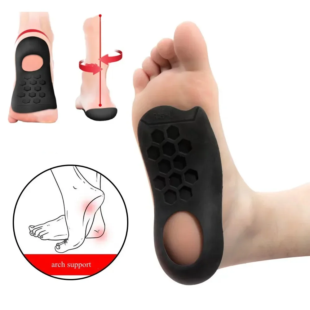 2pcs Orthopedic Insoles for Flat Feet Arch Insole Walking Pad Arch Support Shock-absorbing Pressure-relieving Walking Foot Care