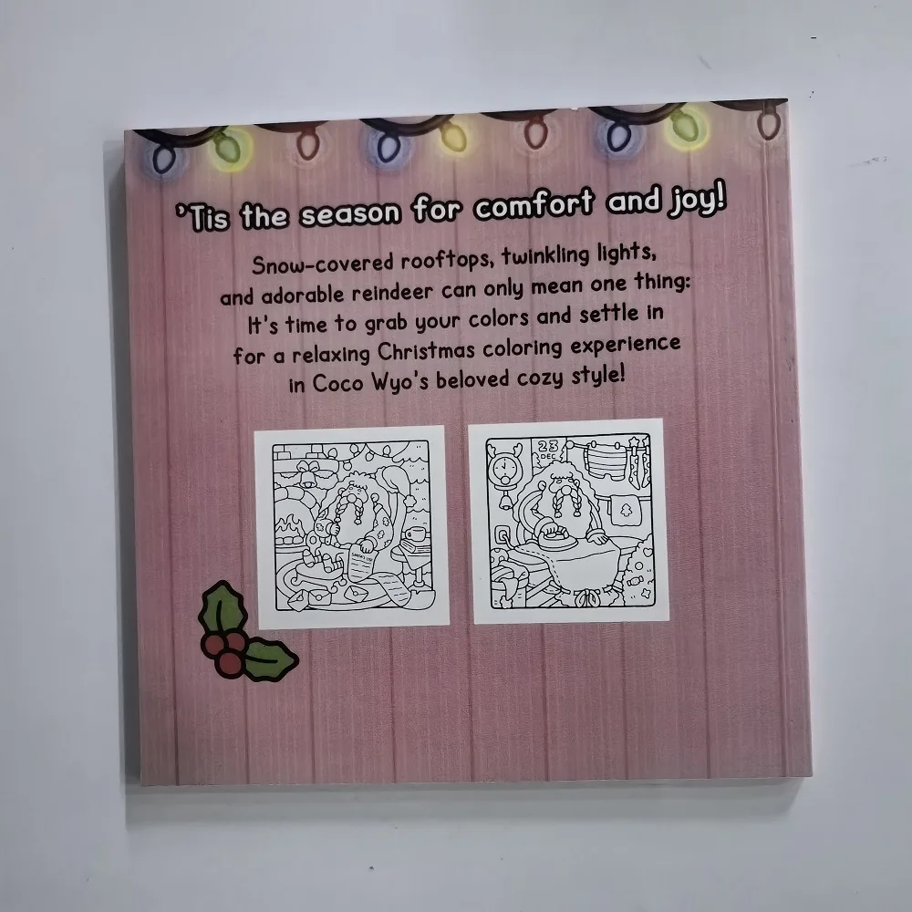 Удобная рождественская книжка-раскраска: идеально подходит и осознанное развлечение! Идеальный родителей - склеивание/погружающий цвет. на Рождество и праздники