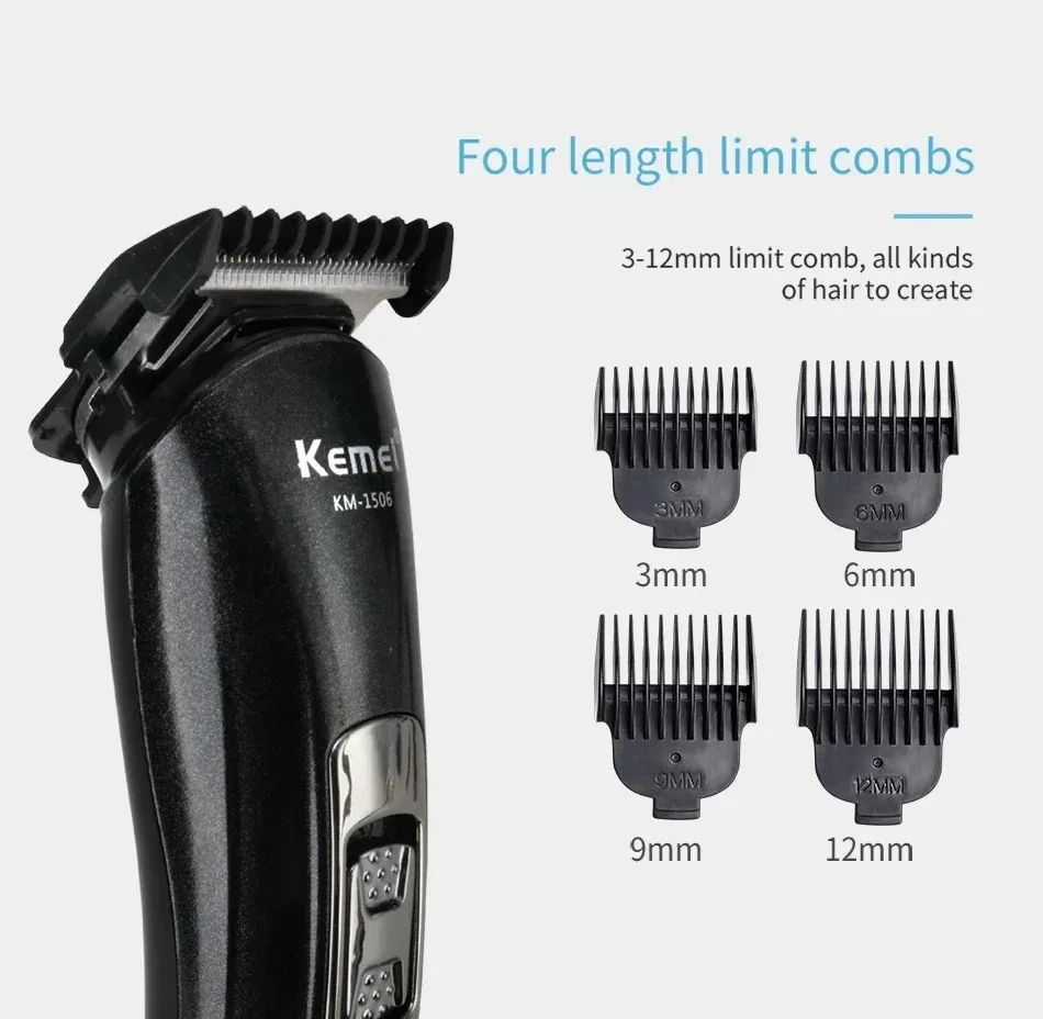 Kemei KM-1506 3 in 1 Electric Shaver USB Charging Hair trimmer Electric Rechargeable Nose Professional Shaving Machine