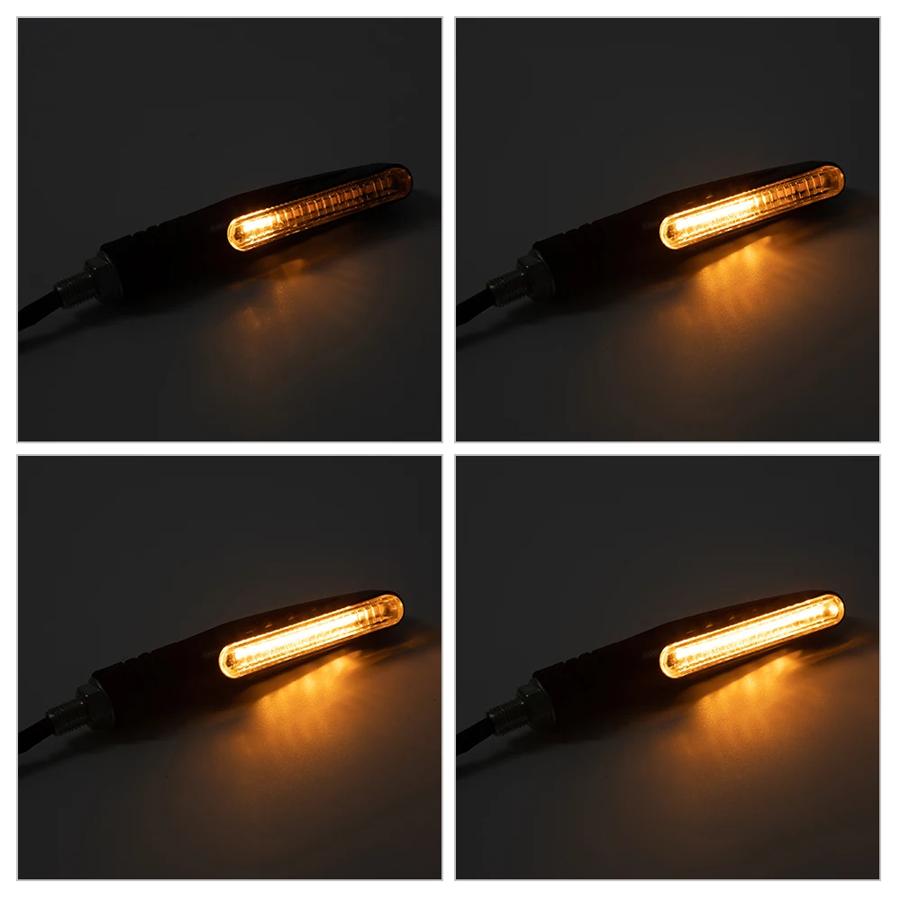 

Motorcycle Led Turn Signals Directional Indicators Flashing Rear Tail Brake Flasher Light Motorcycle DRL Lamp Stop Signal Light