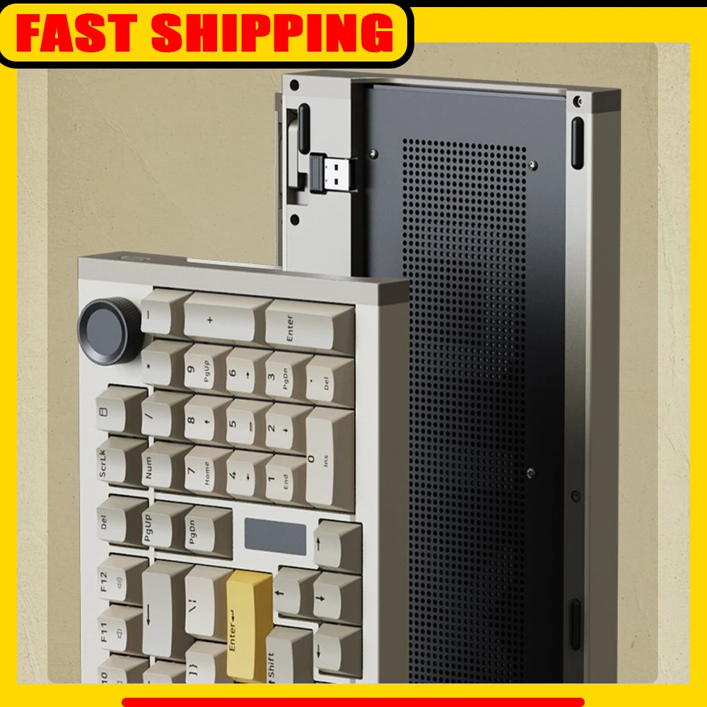 SKN Pixiu 96Ultra لوحة المفاتيح الميكانيكية اللاسلكية ثلاثي الوضع المزدوج 8K سبائك الألومنيوم الرياضة الإلكترونية لوحة المفاتيح طوقا قذيفة بدون قاع مخصص