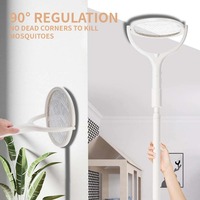 3500V Electric Mosquito Racket Mosquito Swatter With Extension Rod USB Rechargeable Angle Adjustable Mosquito Killer Lamp
