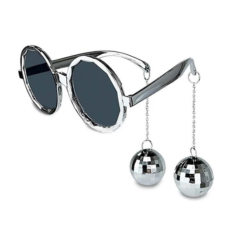 1 ud. Gafas de Bola de Discoteca con Espejo para Fiesta Temática Retro de los 70 y 80, Decoración de Fiesta Vaquera, Accesorios de Fotografía para Cumpleaños y Bodas