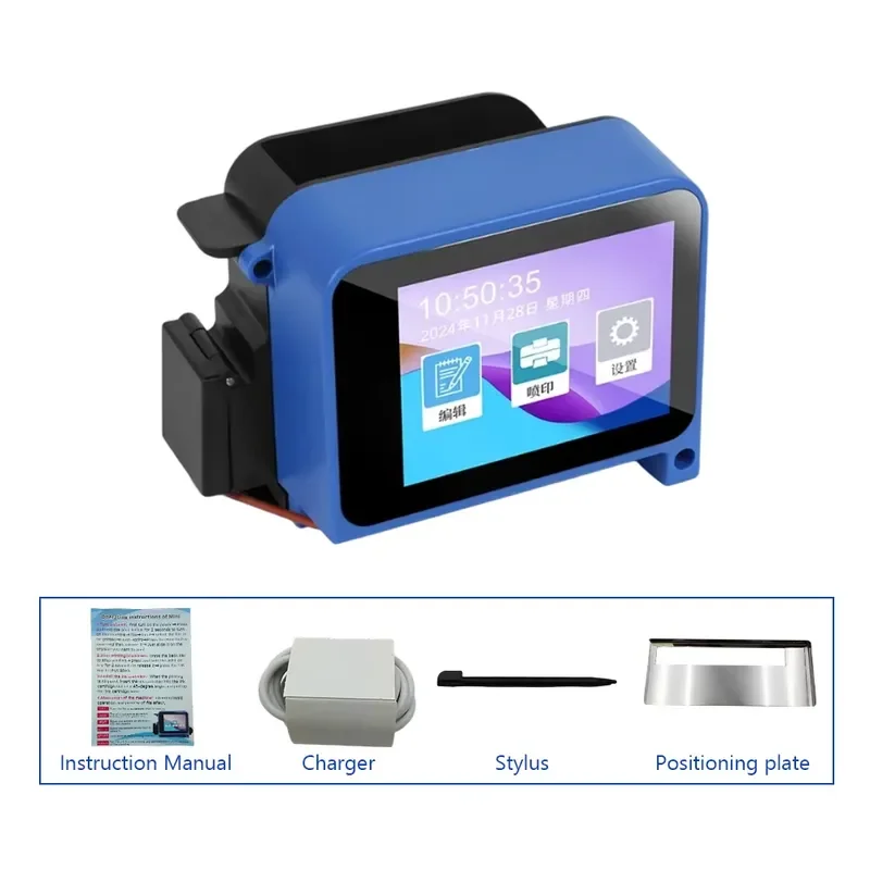Wireless Handheld Inkjet Printer for Cartons Bottles Portable Mini Smart Coder with Multiple Ink Options QR Barcode Label