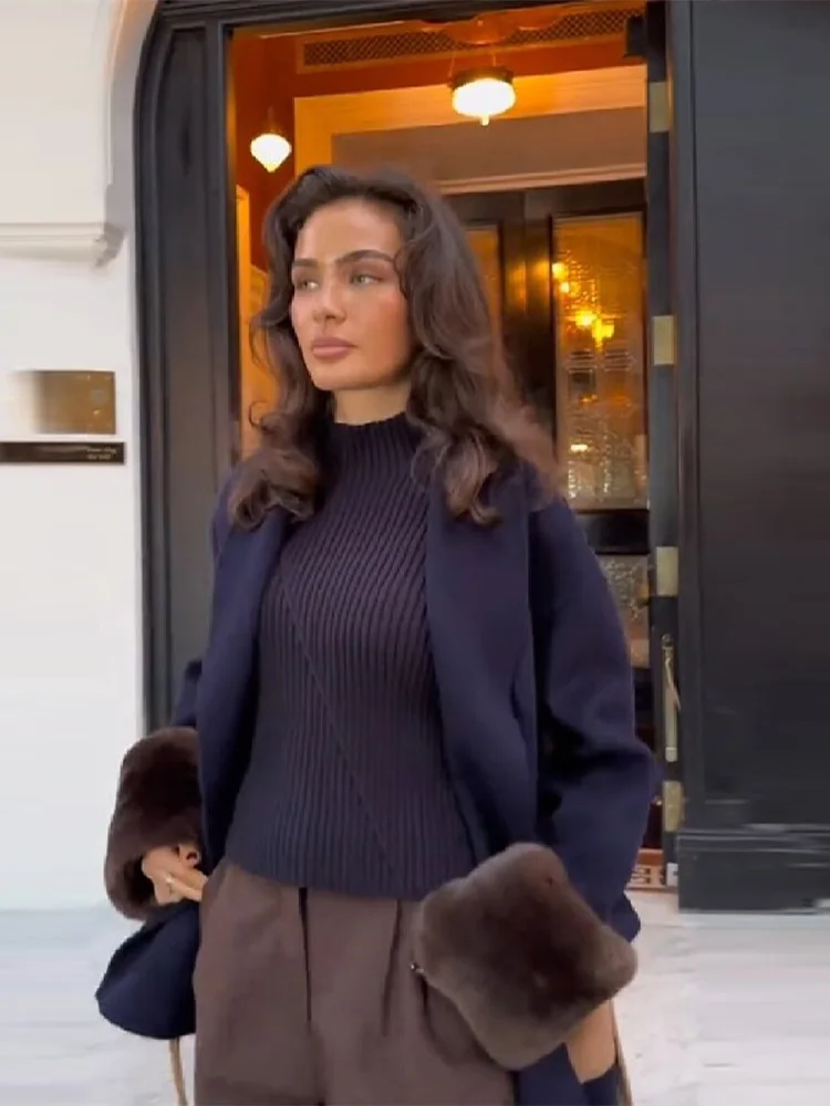 

Женские осенне-зимние элегантные куртки с длинным рукавом и регулируемой талией, теплое толстое короткое пальто, новая одежда, верхняя одежда для уличных поездок