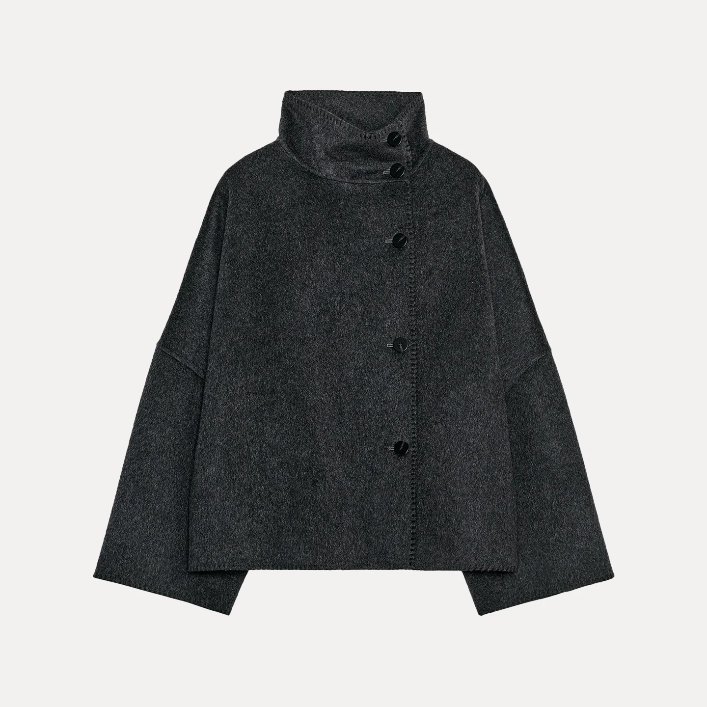 เสื้อคลุมคอสูงแฟชั่นใหม่ Z 2025 สำหรับผู้หญิง สไตล์เรียบง่าย เหมาะสำหรับใส่ไปทำงาน ผลิตในจีน สำหรับขายบนแพลตฟอร์มอีคอมเมิร์ซ