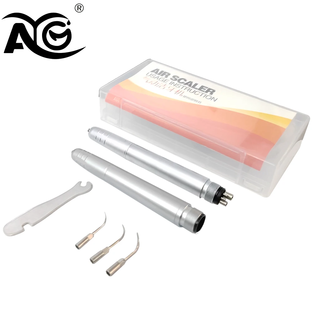 

Dental Air Scaler 2 Hole / 4 Holes 3Tips air Scaler Handpiece with G1/ G2 / G4 scaling whitening pen