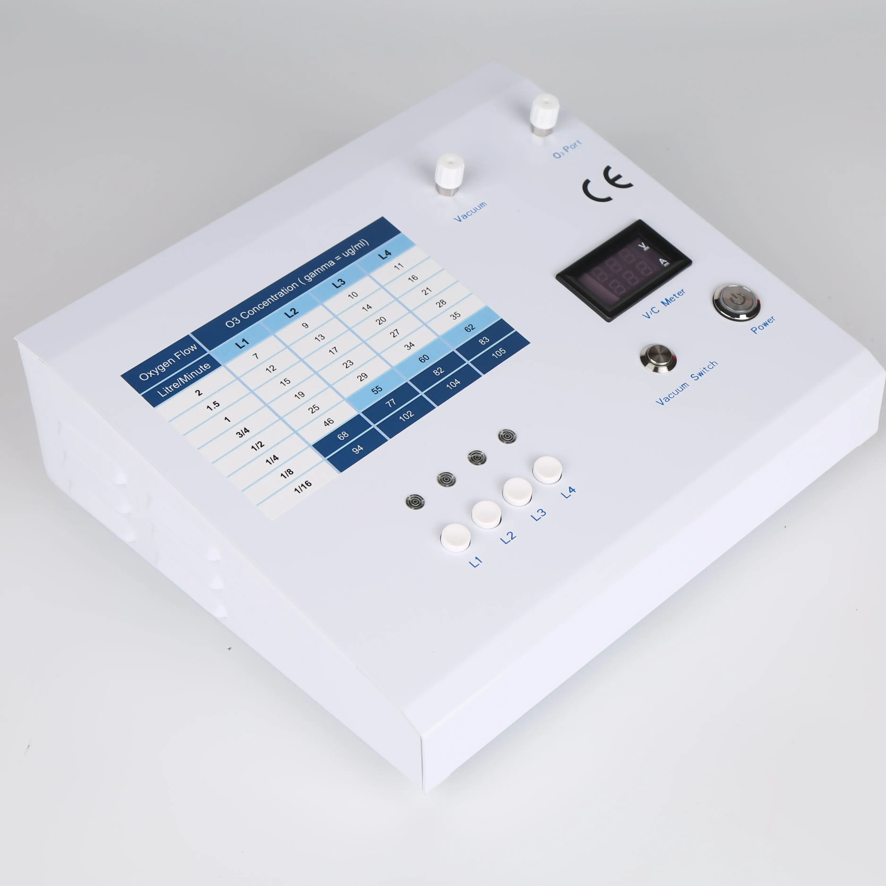 High Quality Ozone Medical Therapy Machine 7-105mg/L Adjustable Concentration